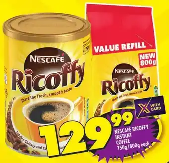 Shoprite Nescafe ricoffy instant coffee offer