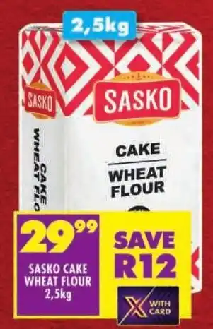 Shoprite Sasko cake wheat flour offer