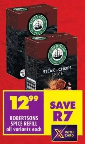 Shoprite Robertsons spice refill offer