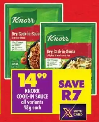 Shoprite Knorr cook-in sauce offer