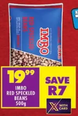 Shoprite Imbo red speckled beans offer