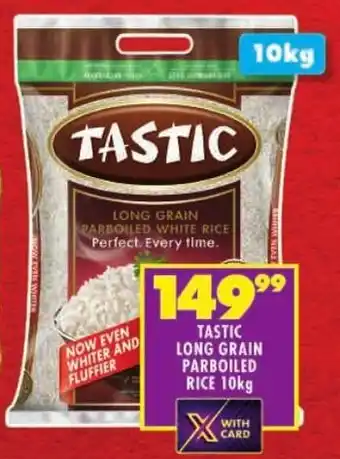 Shoprite Tastic long grain parboiled rice offer