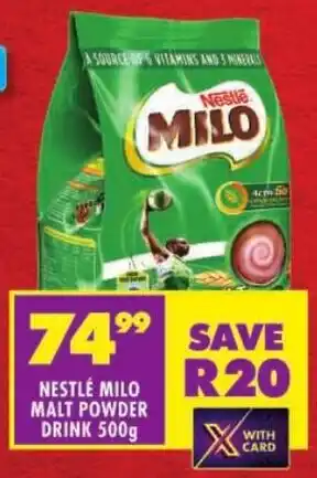 Shoprite Nestlé milo malt powder drink offer
