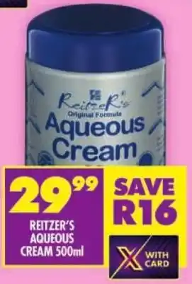 Shoprite Reitzer's aqueous cream offer
