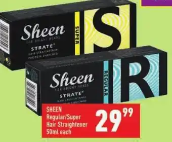 Shoprite SHEEN Regular/ Super Hair Straightener offer