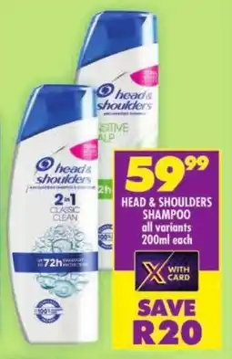 Shoprite Head & shoulders shampoo offer