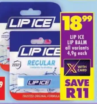 Shoprite Lip ice lip balm offer