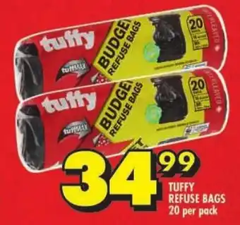 Shoprite Tuffy refuse bags offer