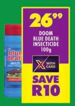Shoprite Doom blue death insecticide offer