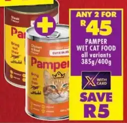 Shoprite Pamper wet cat food offer