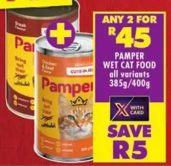 Shoprite Pamper wet cat food offer
