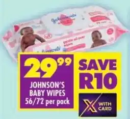 Shoprite Johnson's baby wipes offer