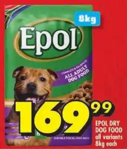 Shoprite Epol dry dog food offer