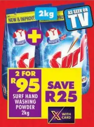 Shoprite Surf hand washing powder offer