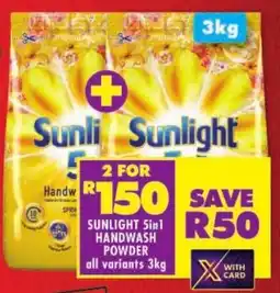 Shoprite Sunlight 5in1 handwash powder offer