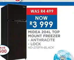 OK Furniture MIDEA 204L TOP MOUNT FREEZER offer