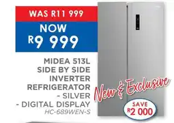OK Furniture Midea 513L Side by Side Inverter Refrigerator offer