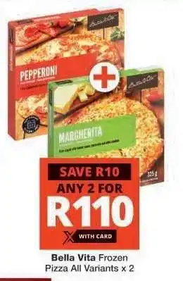 Checkers Bella Vita Frozen Pizza offer