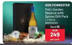 Makro KEN FORRESTER Pat’s Garden Reserve with Spices Gift Pack offer