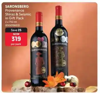 Makro SARONSBERG Provenance Shiraz & Seismic in Gift Pack offer