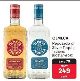 Makro OLMECA Reposado or Silver Tequila offer