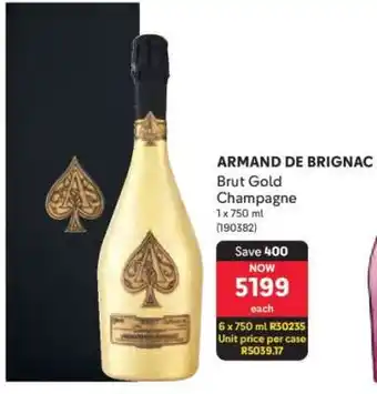 Makro ARMAND DE BRIGNAC Brut Gold Champagne offer
