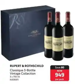 Makro RUPERT & ROTHSCHILD Classique 3-Bottle Vintage Collection offer