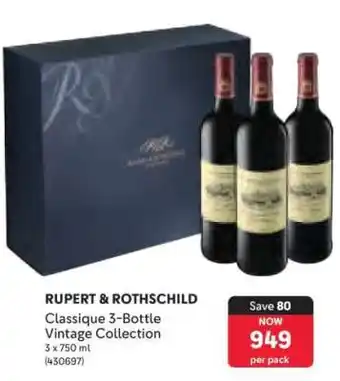 Makro RUPERT & ROTHSCHILD Classique 3-Bottle Vintage Collection offer
