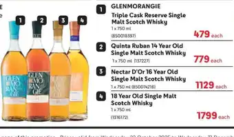 Makro Glenmorangie Triple Cask Reserve Single Malt Scotch Whisky offer