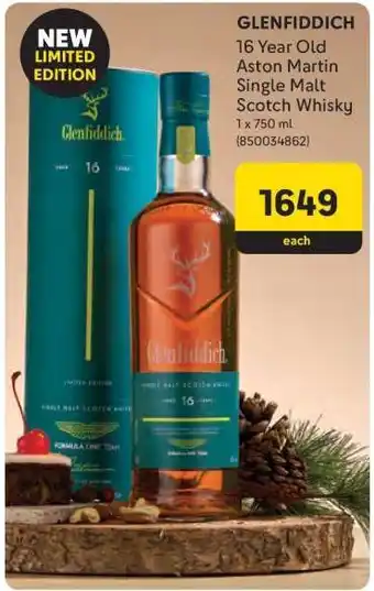 Makro GLENFIDDICH 16 Year Old Aston Martin Single Malt Scotch Whisky offer