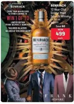 Makro Benriach 12-Year-Old Single Malt Scotch Whisky offer