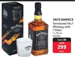 Makro JACK DANIEL’S Tennessee No.7 Whiskey with 1 Glass offer