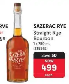 Makro SAZERAC RYE offer