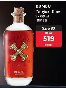 Makro BUMBU Original Rum offer