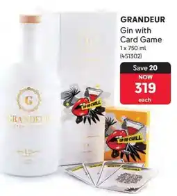 Makro GRANDEUR Gin with Card Game offer