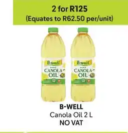 Makro B-well Canola Oil 2 L offer
