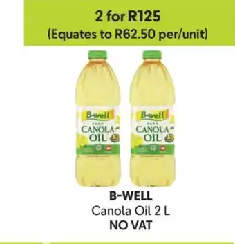 Makro B-well Canola Oil 2 L offer
