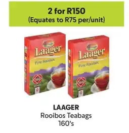 Makro LAAGER Rooibos Teabags 160's offer