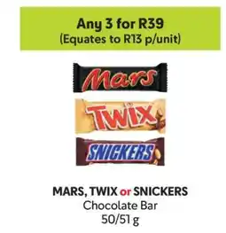 Makro MARS, TWIX or SNICKERS offer