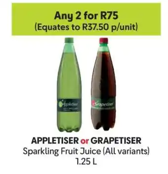 Makro Appletiser or Grapetiser offer