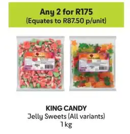 Makro KING CANDY Jelly Sweets (All variants) offer