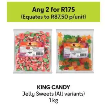 Makro KING CANDY Jelly Sweets (All variants) offer