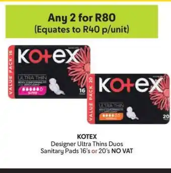 Makro KOTEX Designer Ultra Thins Duos offer