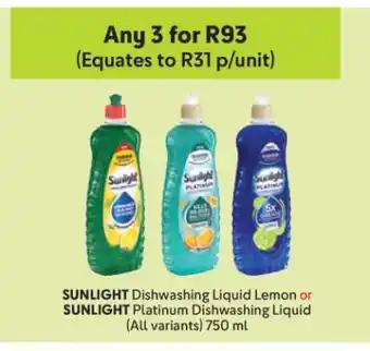 Makro Sunlight Dishwashing Liquid offer