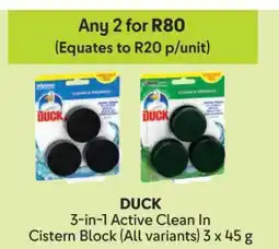 Makro DUCK 3-in-1 Active Clean In Cistern Block offer