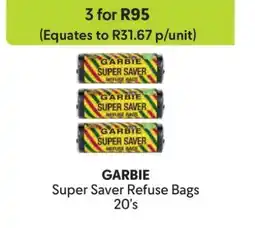 Makro GARBIE Super Saver Refuse Bags 20's offer