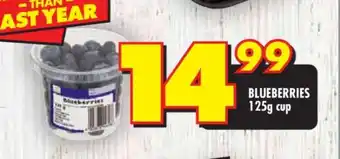 Shoprite BLUEBERRIES 125g cup offer