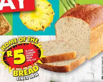 Shoprite In-Store Standard Brown Bread offer