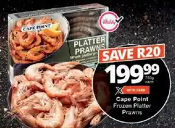 Checkers Cape Point Frozen Platter Prawns offer