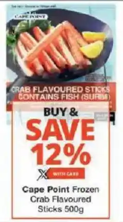 Checkers Cape Point Frozen Crab Flavoured Sticks offer